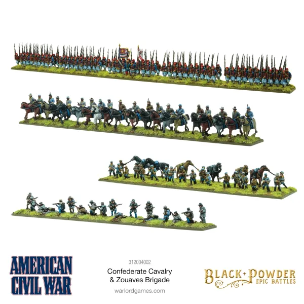 BP Epic Battles: American Civil War Confederate Cavalry & Zouaves Brigade