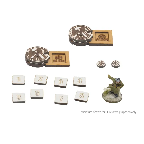 Bolt Action MDF Artillery zooming in Markers - Soviet Union