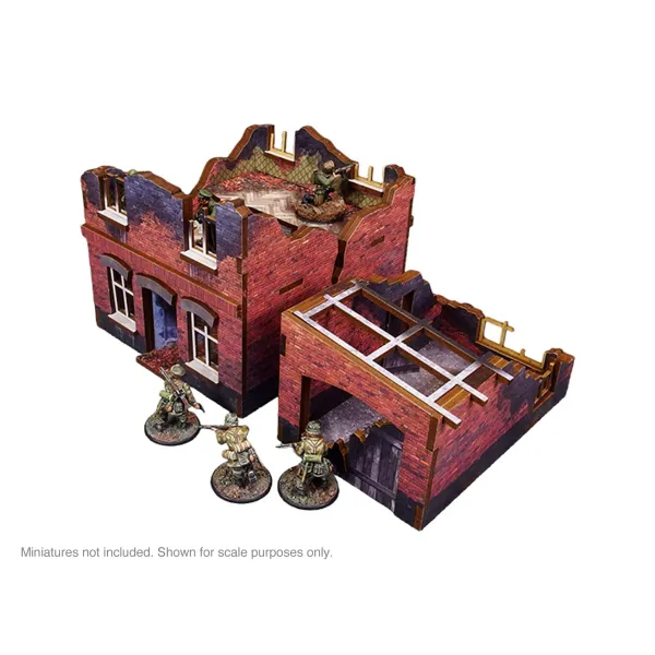 Pre-Painted WW2 Ostfront Stalingrad Small House (With Garage) (3)
