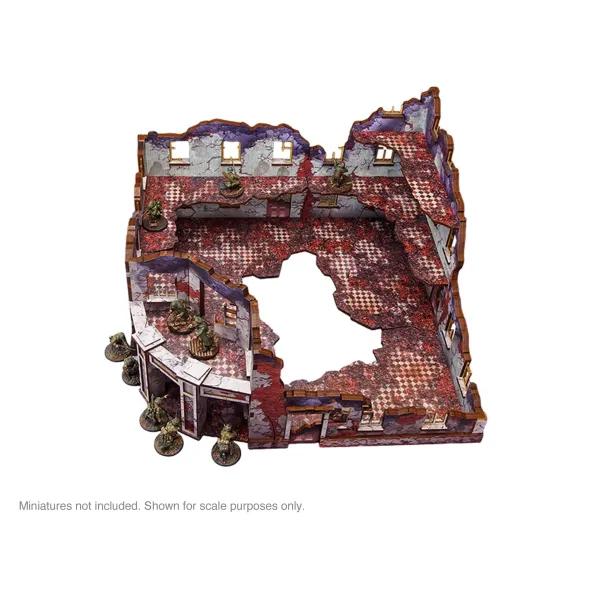 Pre-Painted WW2 Ostfront Stalingrad Univermag Front (With Balcony) (2)