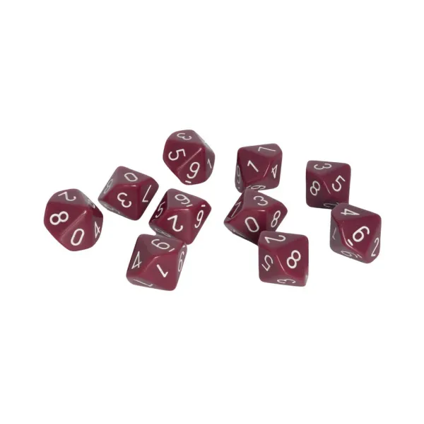 D10 Dice Pack - Black (10)